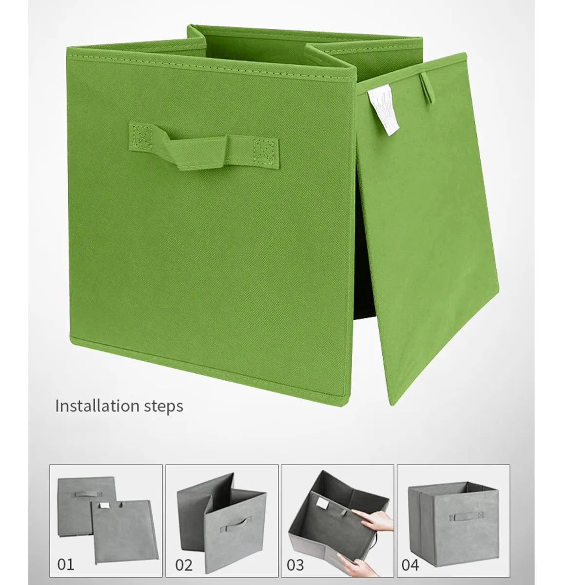21L Foldable Fabric Storage Box Cube Drawer Folding Wardrobe 3