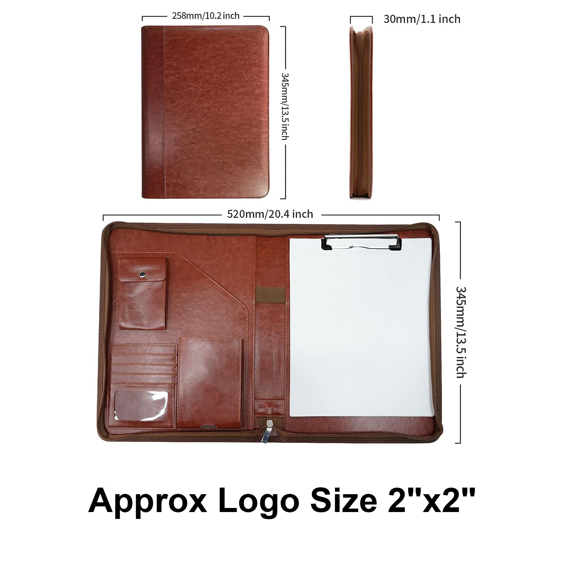 Zippered Padfolio Organizer 2