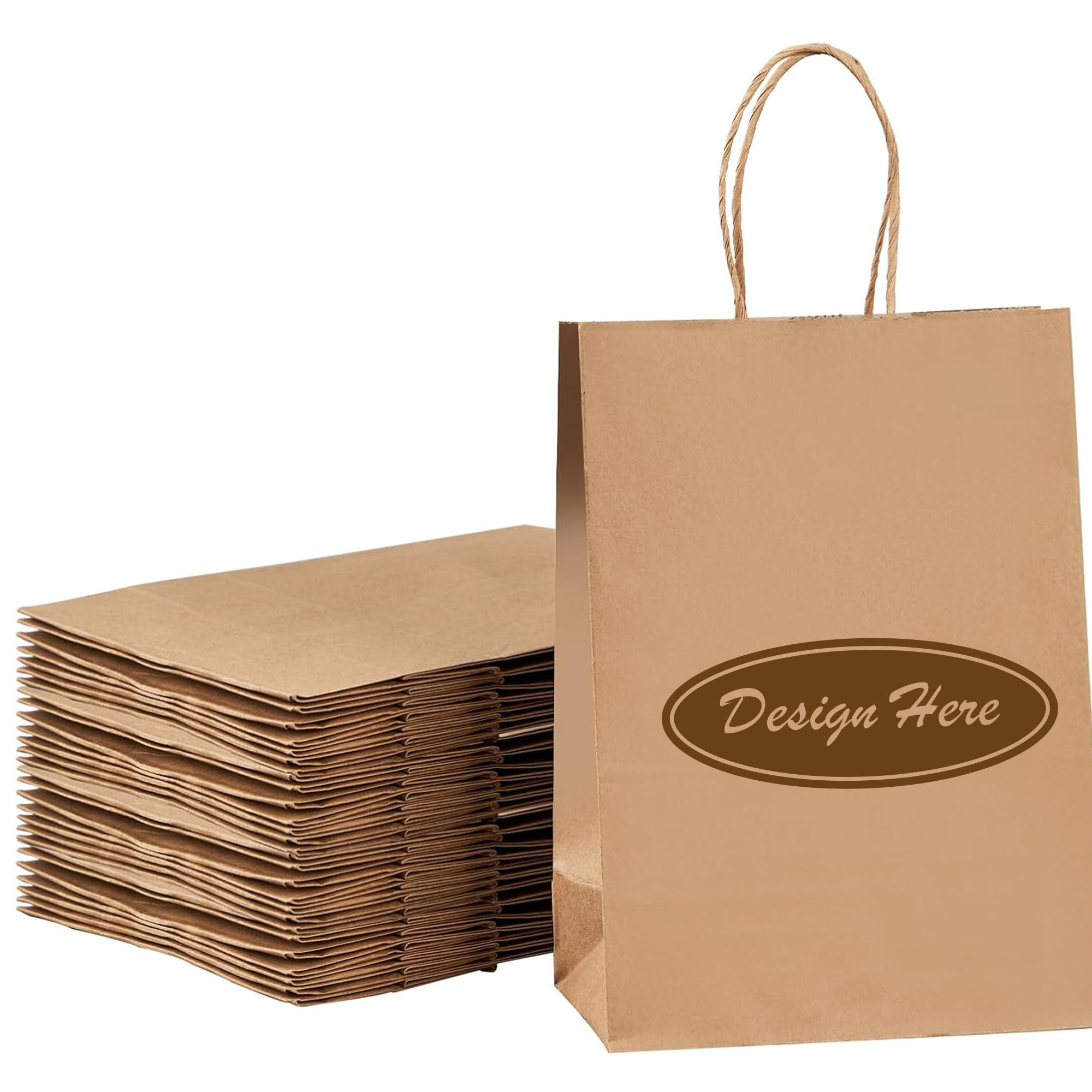 Durable Bulk Paper Bags with Handles for Gifts & Retail 5