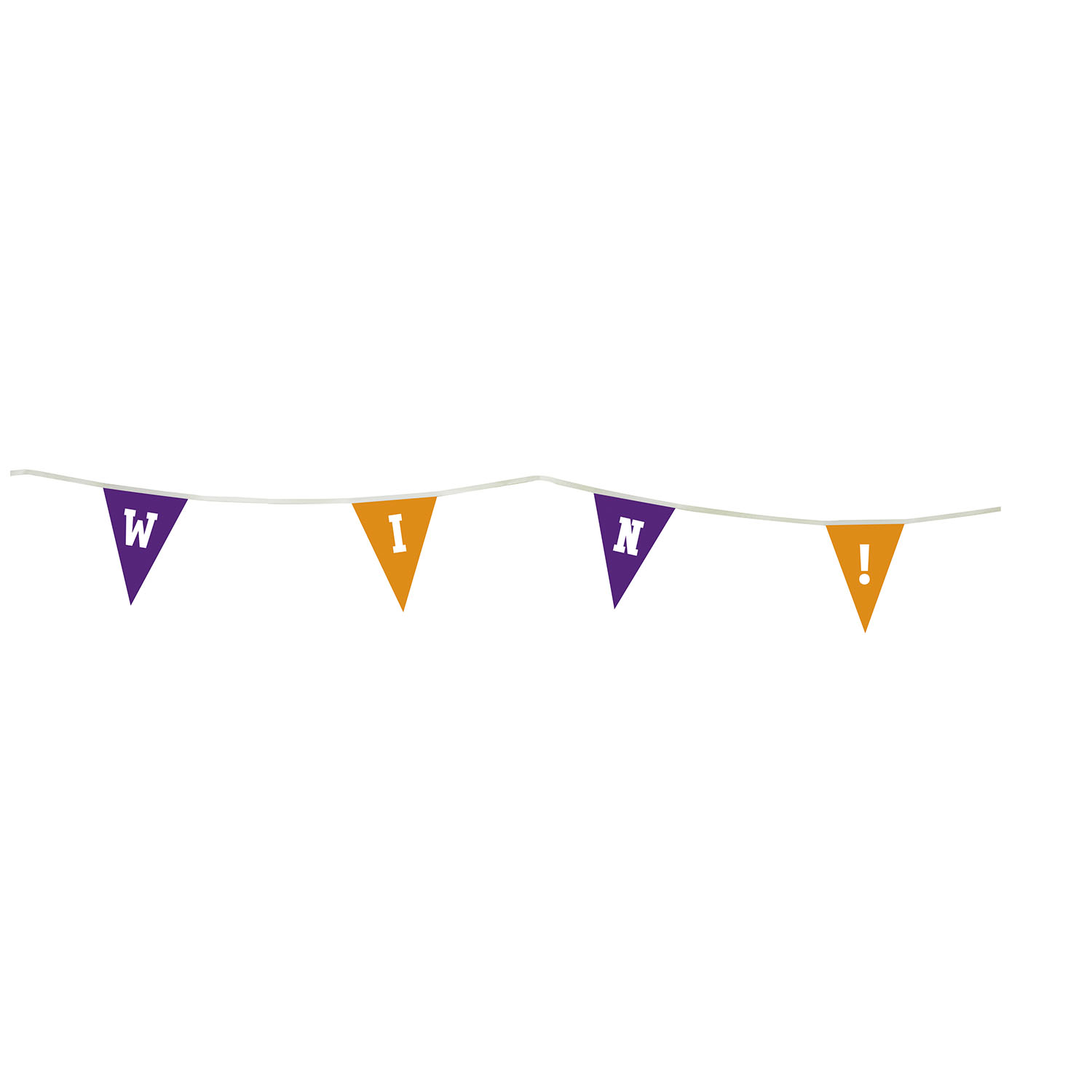 9" x 12" Triangle Pennant String Single-Sided (20') 5