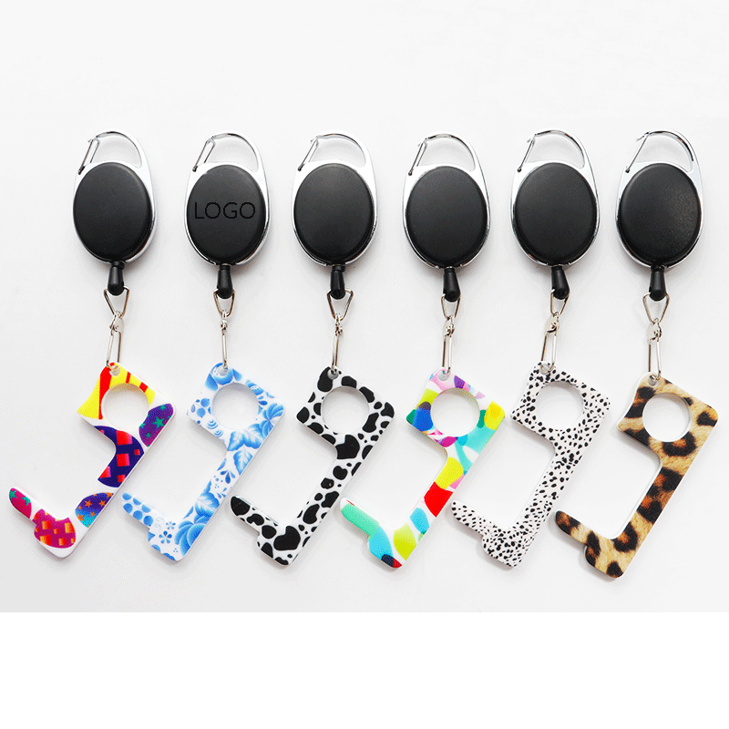 Retractable Keychain Acrylic Door Opener 3