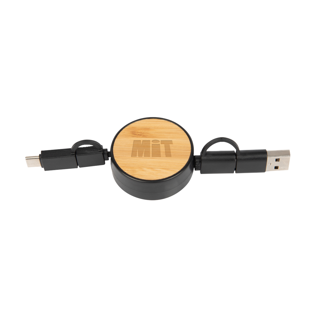 Bamboo Retractable 3-in-1 Charging Cable 6
