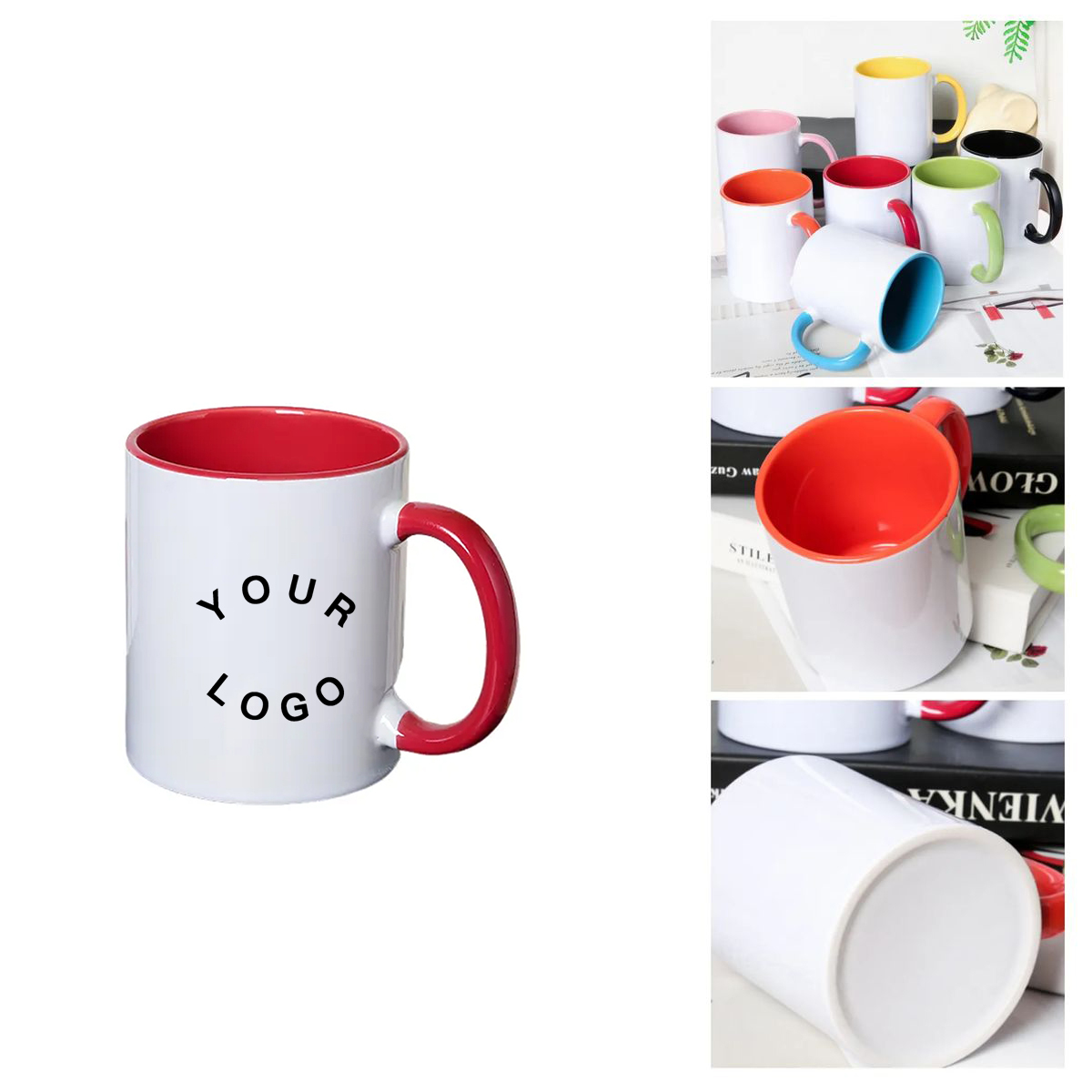 Glossy Ceramic Coffee Mug 11oz for Office or Home 6