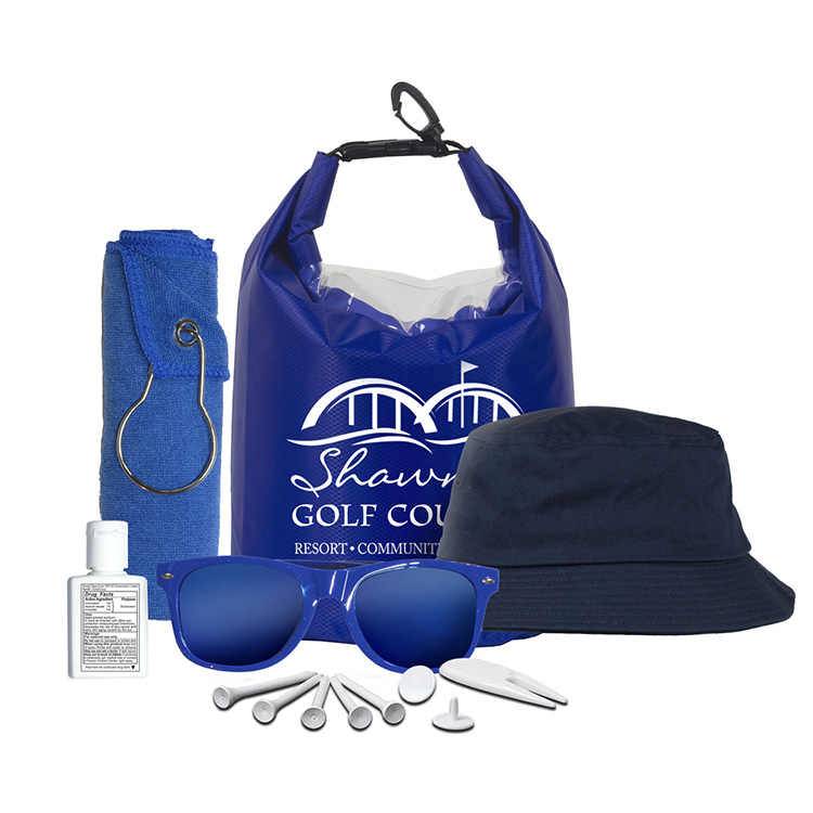"FAIRWAY GOLF KIT" 13 Piece Golf Kit in Deluxe Dry Bag 24