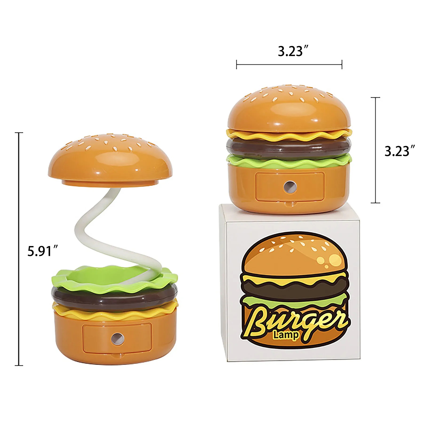Hamburger Table Lamps with Adjustable Neck 2