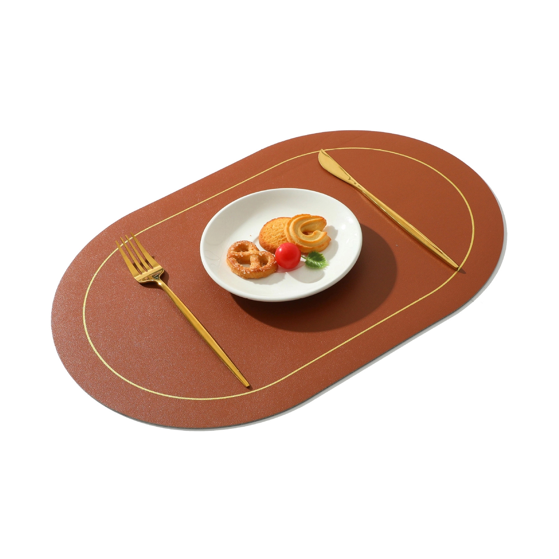 Double Colors PU Leather Placemat 4