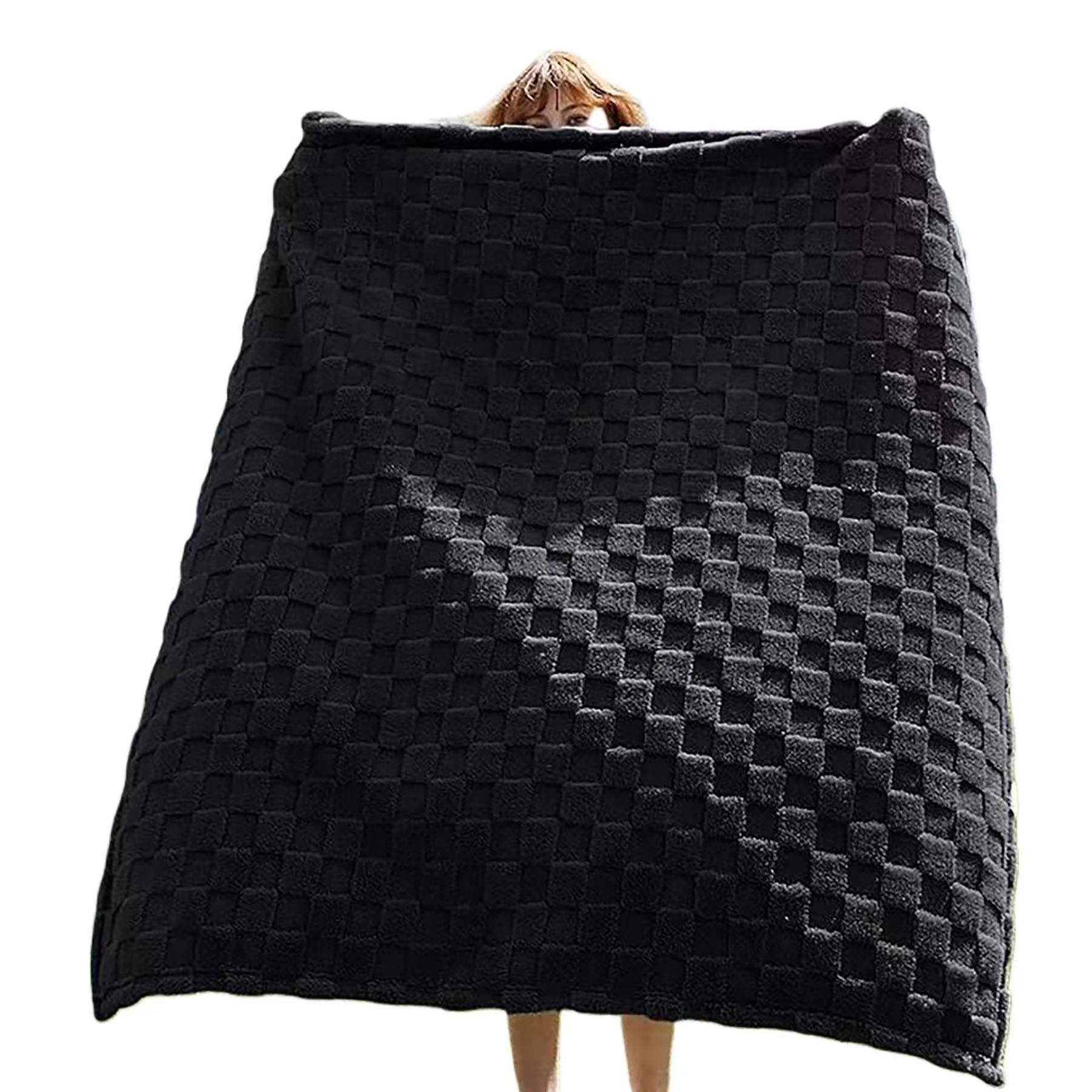 Checkered Fleece Throw Blanket 7