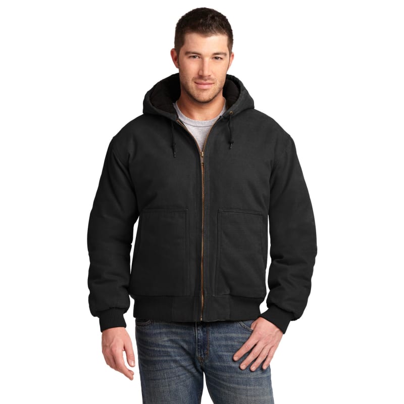 CornerStone Washed Duck Cloth Insulated Hooded Work Jacket. 14