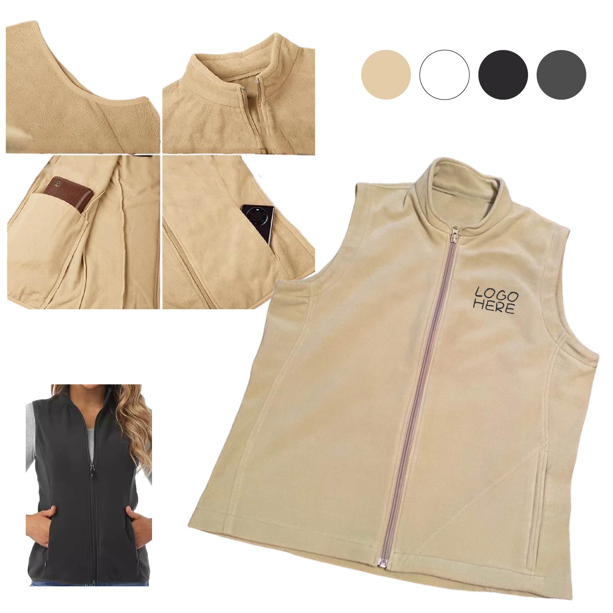 Velvet Outdoor Sleeveless Vest 2