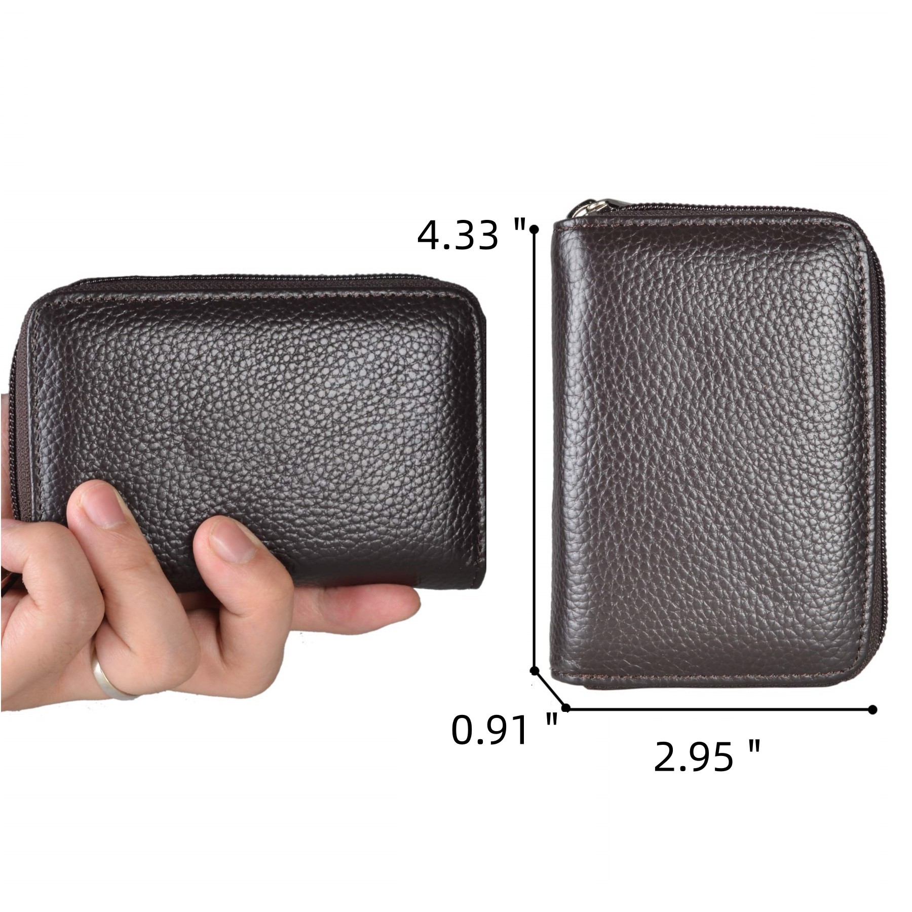 RFID Leather Credit Card Case Wallet 2