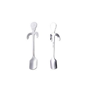 Skeleton Skull Shaped Steel Spoon 22