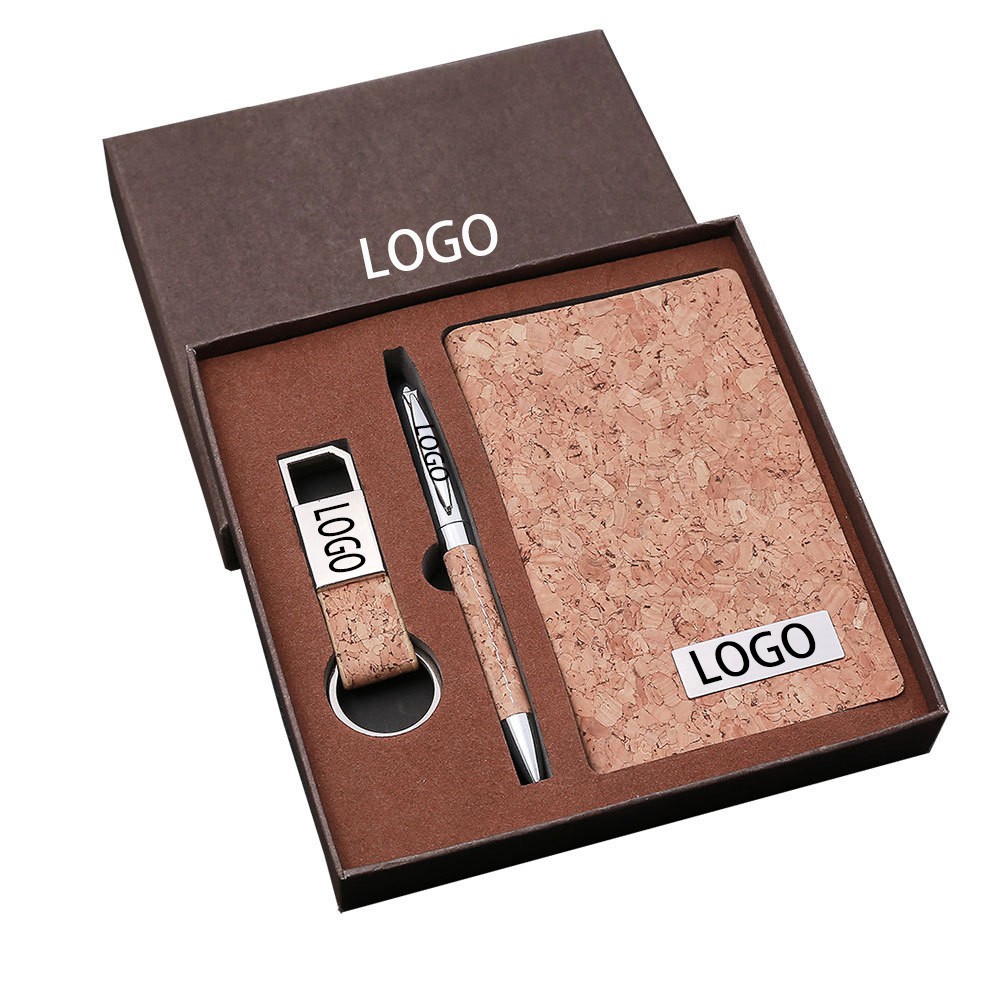 Wood Grain 3-Piece Office Gift Set 2