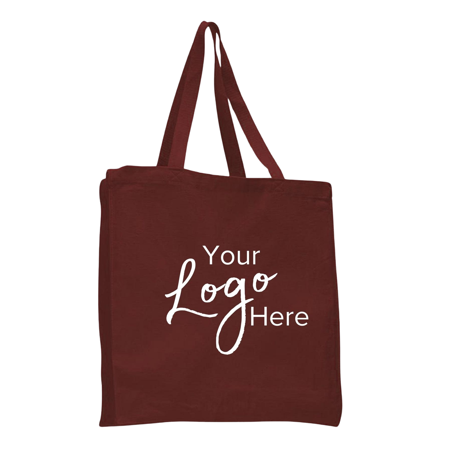 Canvas Shopper Bag 14" W x 15" H with 4" Gusset, custom tote bag with logo imprint 8