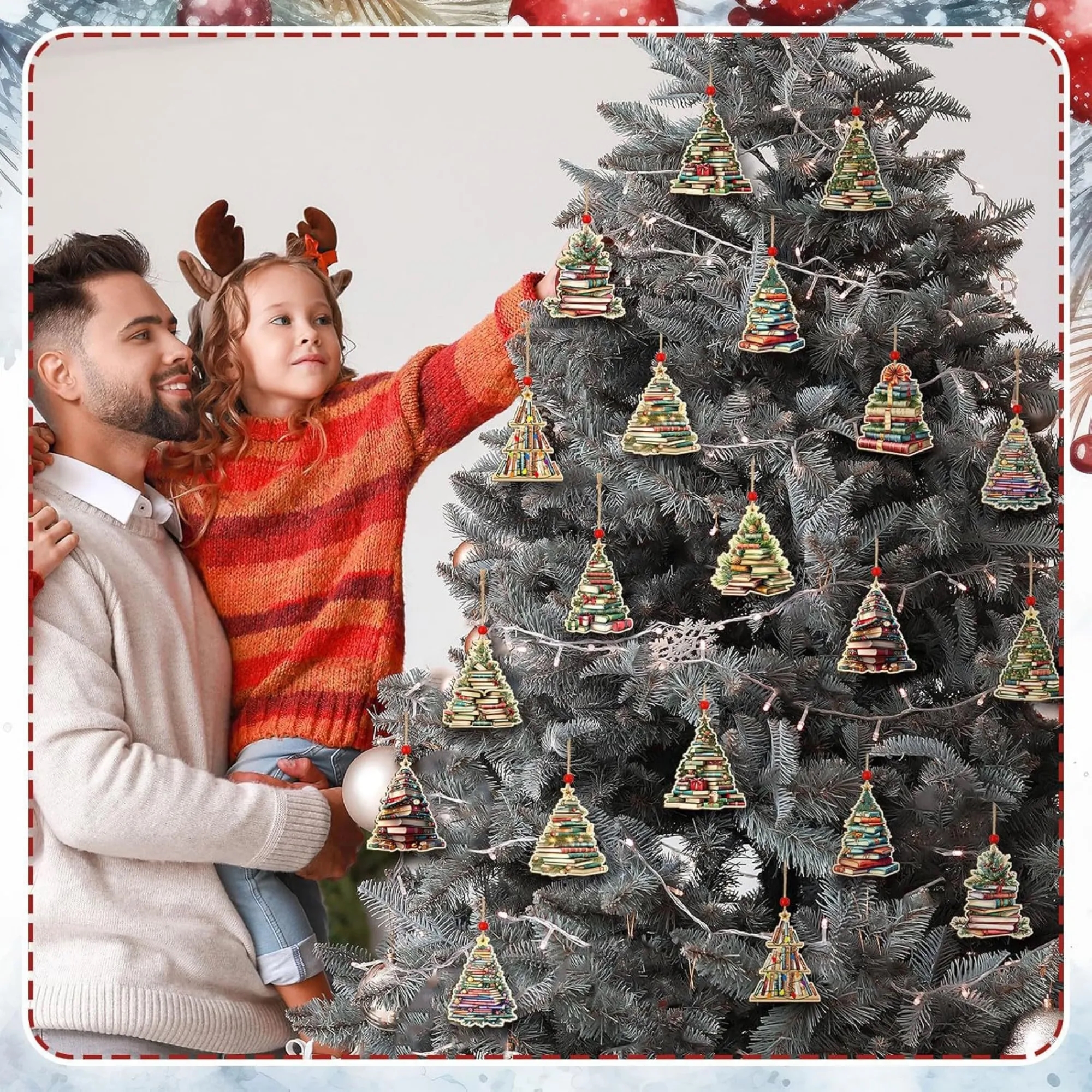 Christmas Tree Ornament Slice Wooden 1