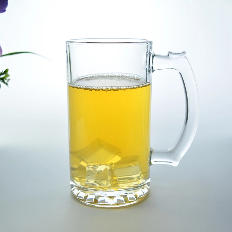 Custom 16 oz Beer Glass Mugs With Handle 6