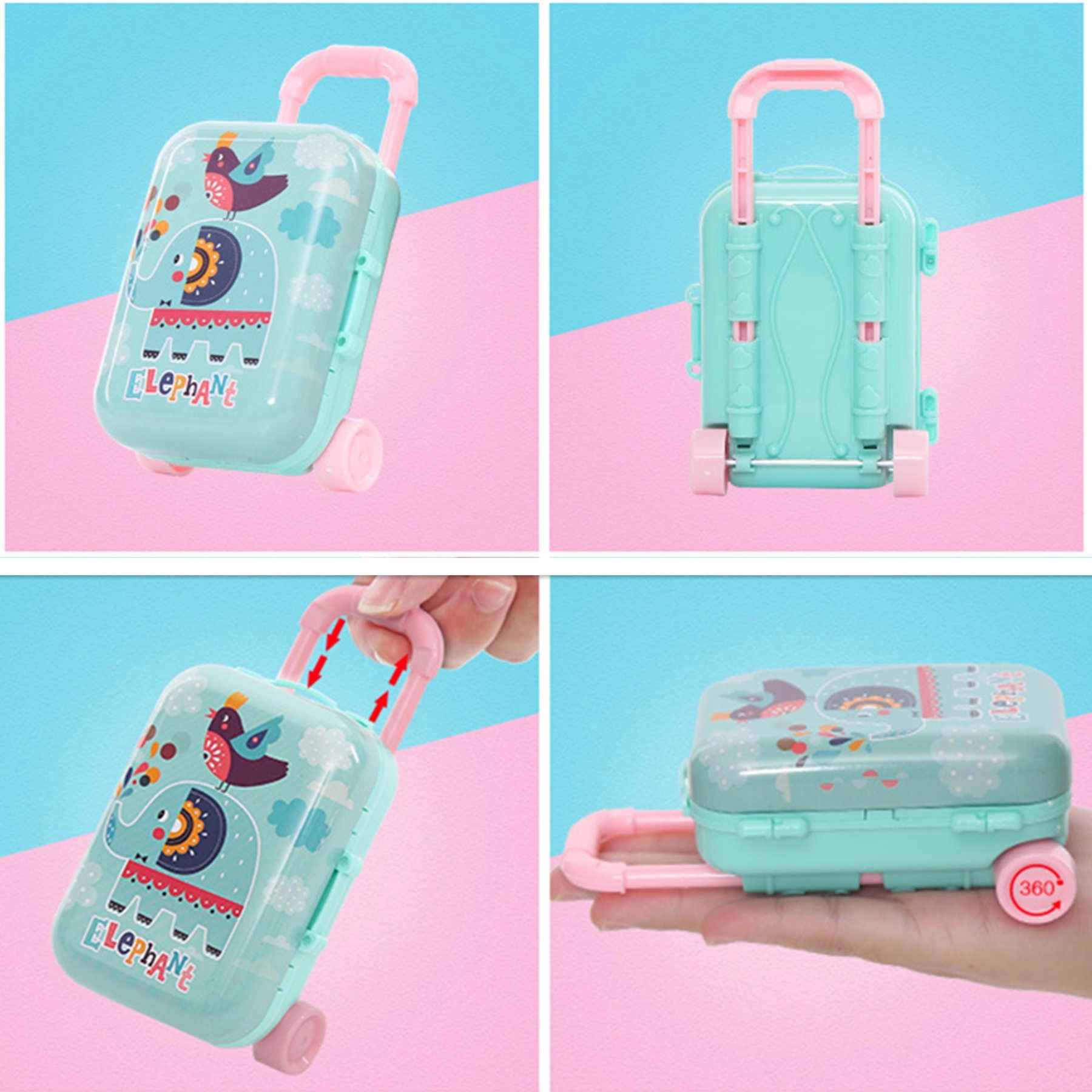 Kid Christmas Mini Suitcase Gift Box Luggage 3