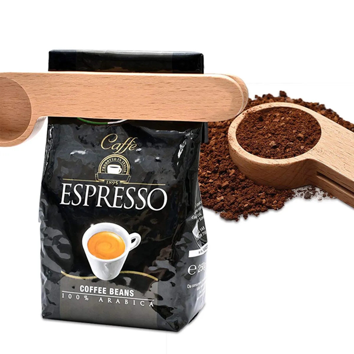 Wood Coffee Spoon With Clip 2