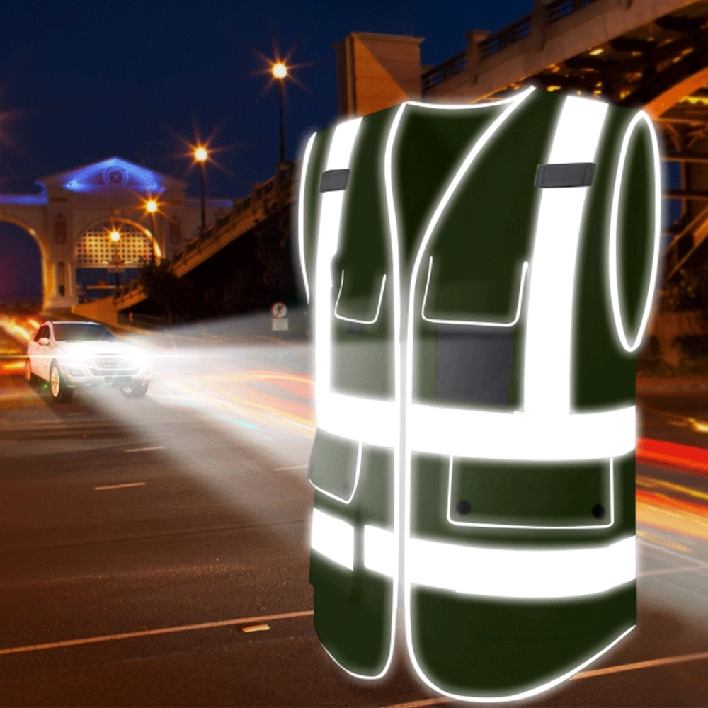 Multi Pockets High Visibility Safety Vest 4