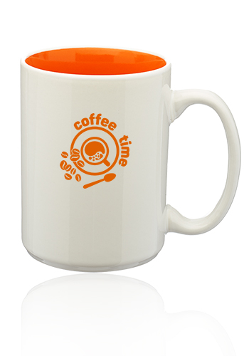 15 oz. Glossy Two-Tone Ceramic Mugs 9