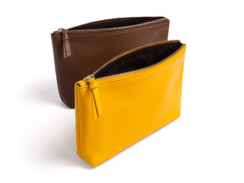 Real Leather Gusset Pouch (Medium) 1