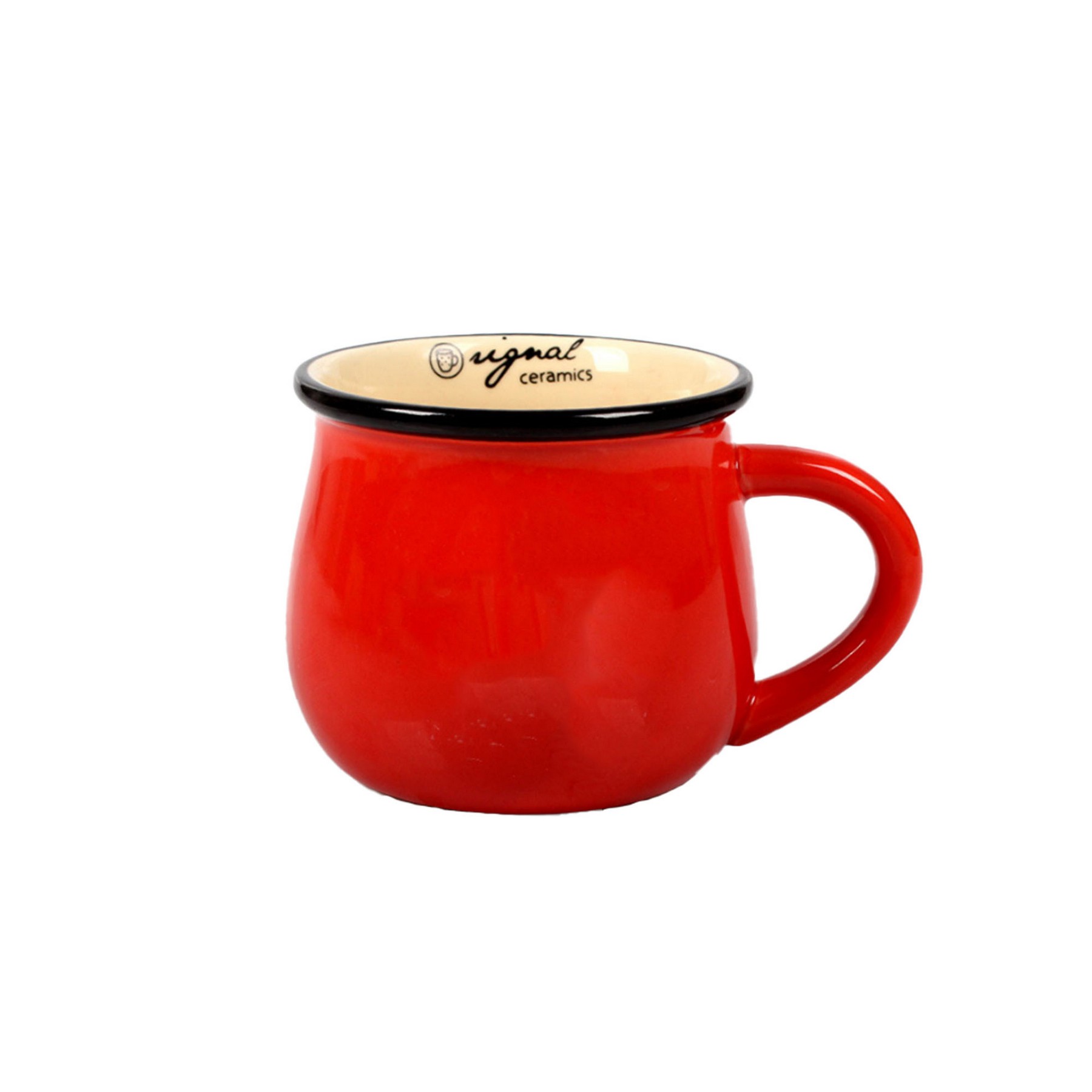 Pot Belly Ceramic Breakfast Mug 7
