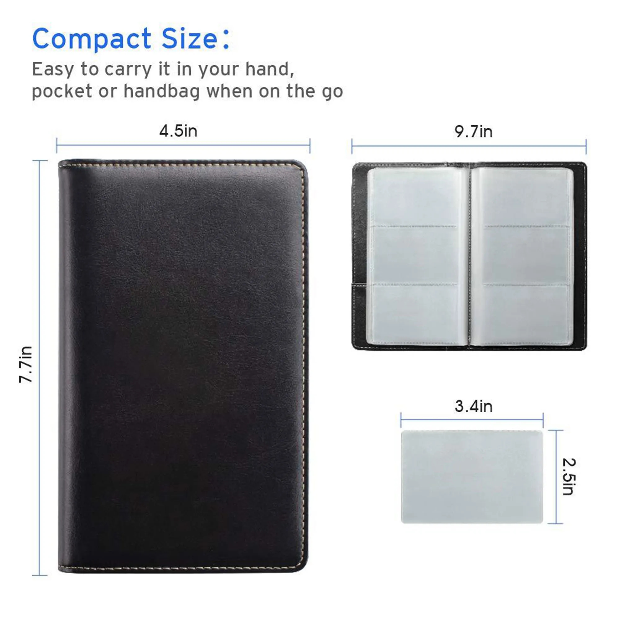 Leather Professional Business Card Book Holder 5
