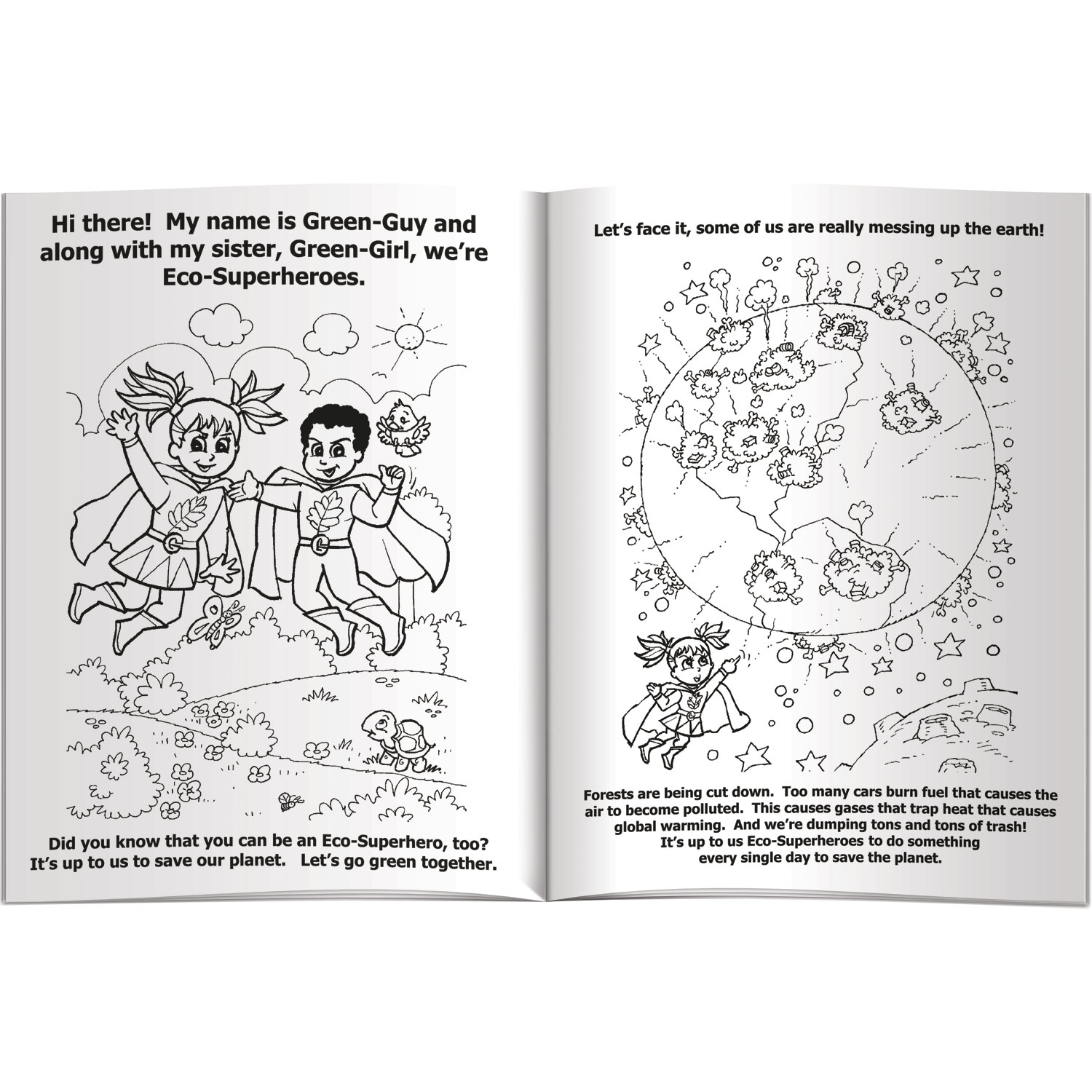 Combo Pack - CB1072 Coloring Book & 4-Pack of Crayons (Imprinted) in a Poly Bag 3