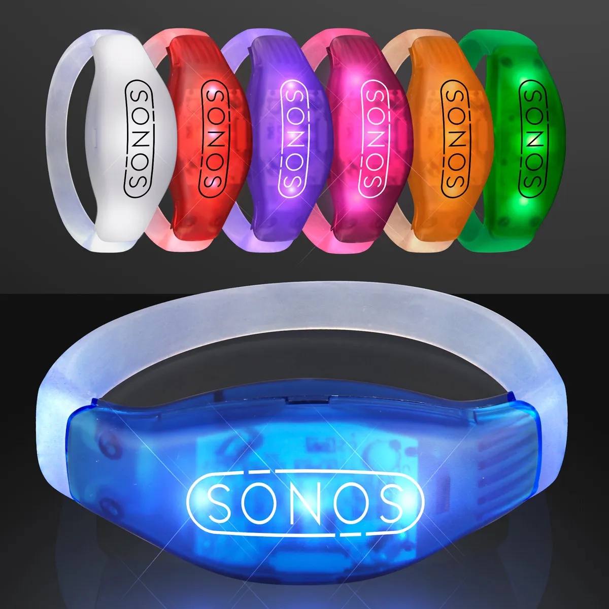 Sound Activated Light Up LED Flashing Bracelets 18