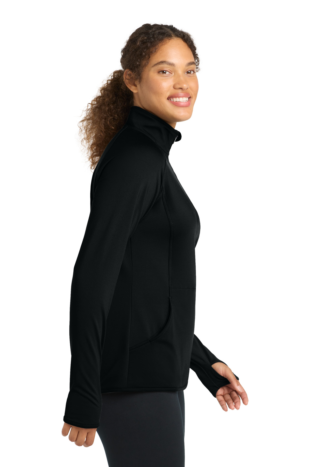 Sport-Tek® Ladies' Sport-Wick® Stretch Full-Zip Jacket 30