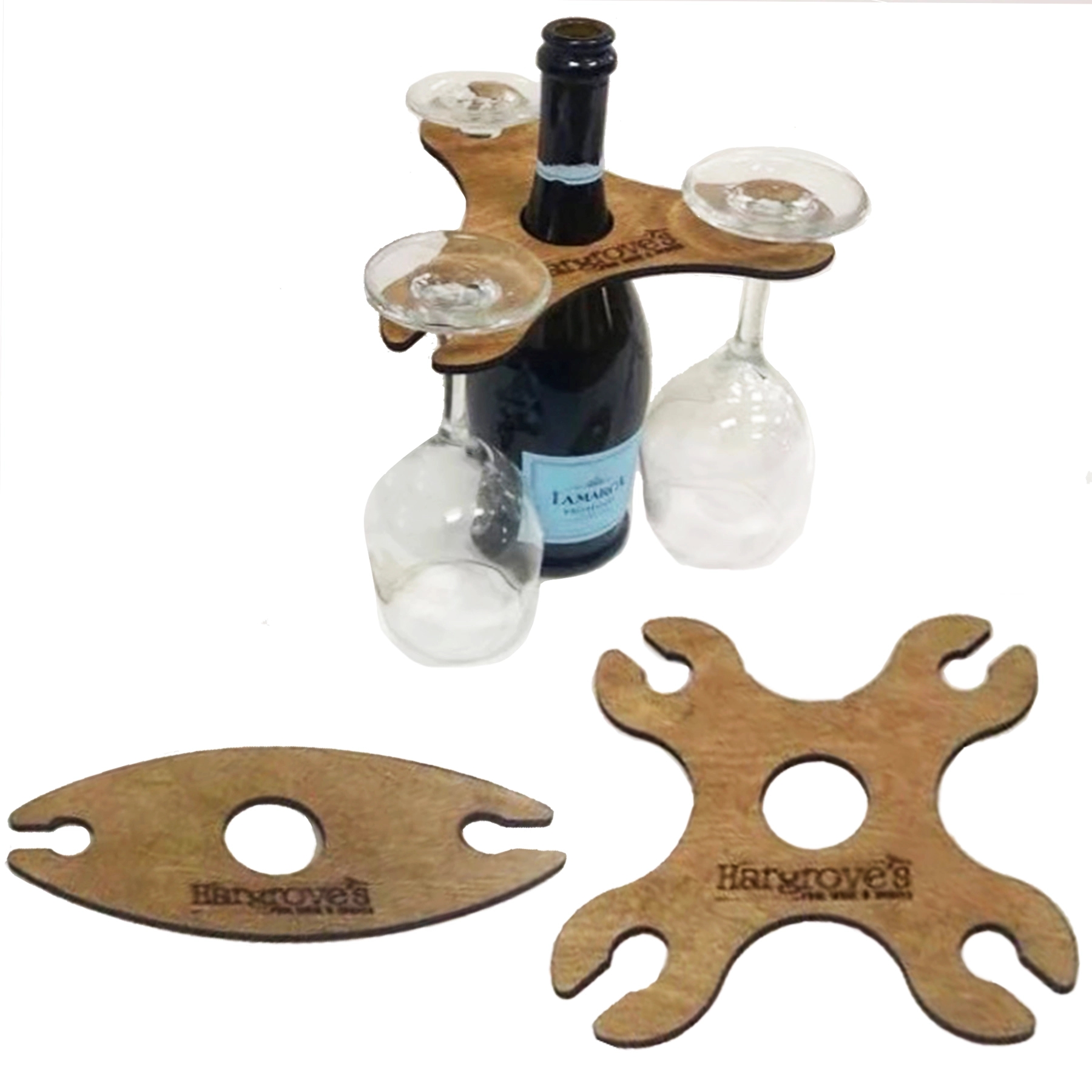 Wine Glass Wooden Holder 2