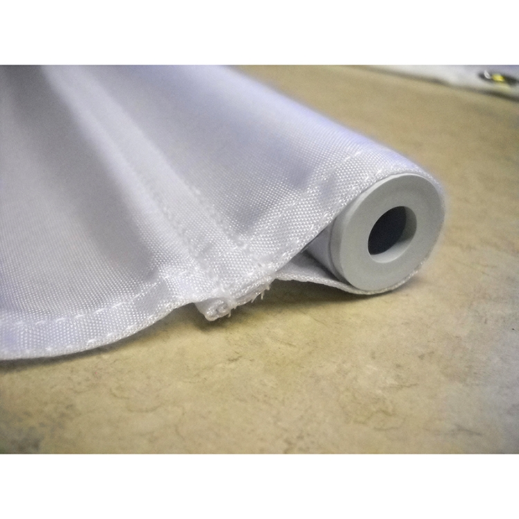 14" X 20" Solid White Nylon Golf Flags with Golf Tube 1