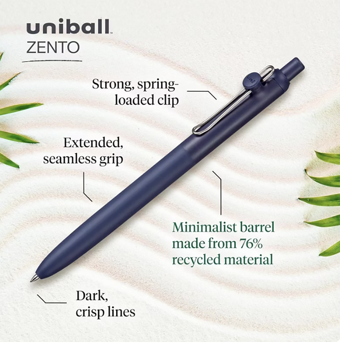 uni-ball® Zento Gel Retractable Pen Muted 17