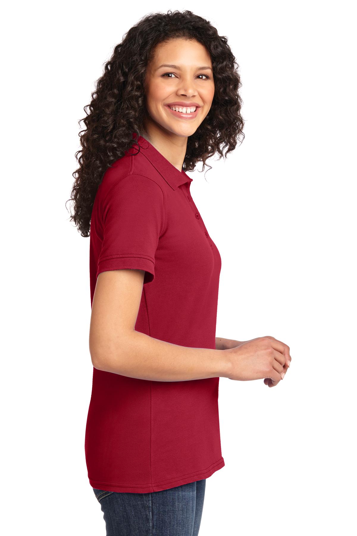 Port & Co Women's Core Blend Pique Polo. LKP155 106