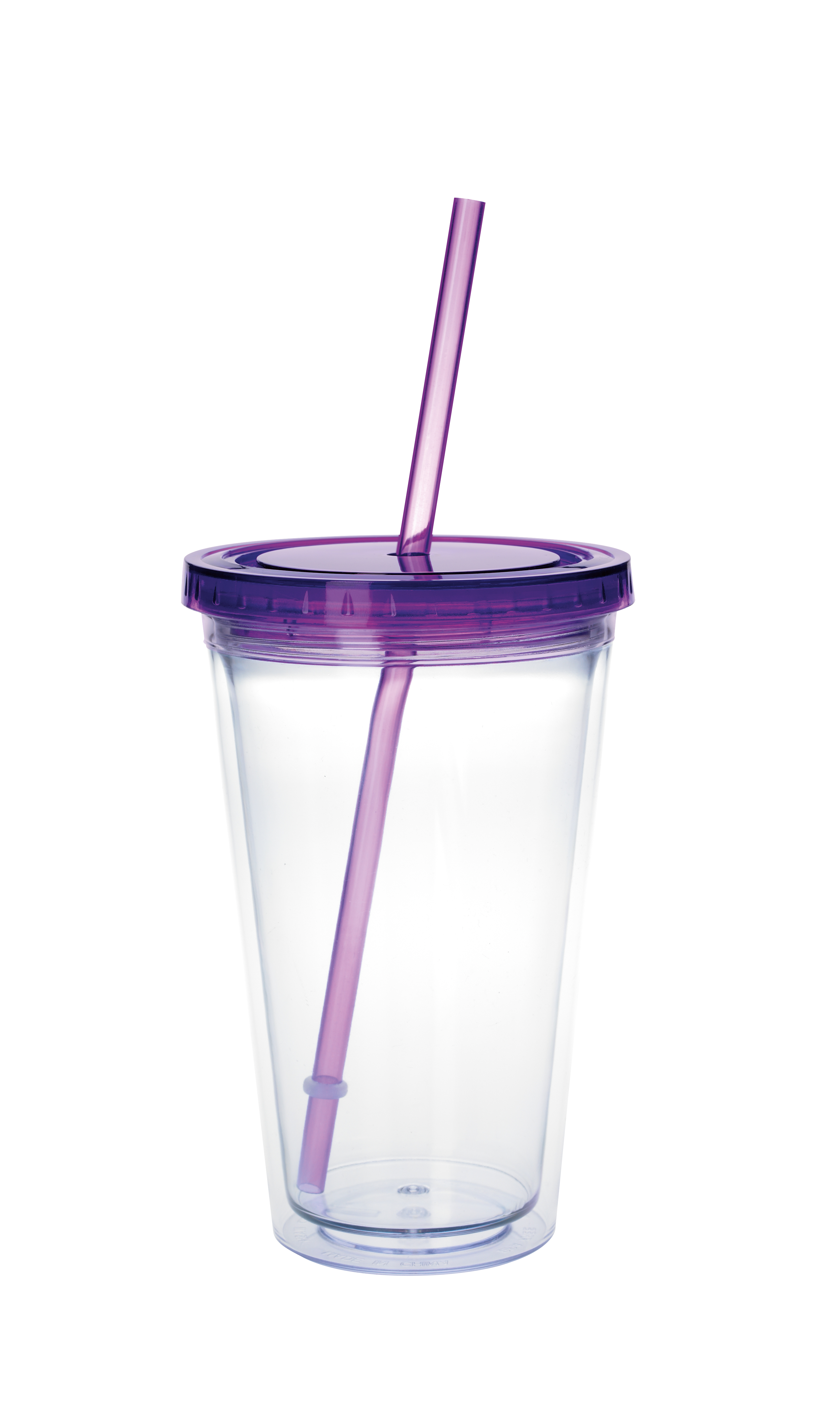 Good Value™ Clear Tumbler with Colored Lid - 18 oz. 56