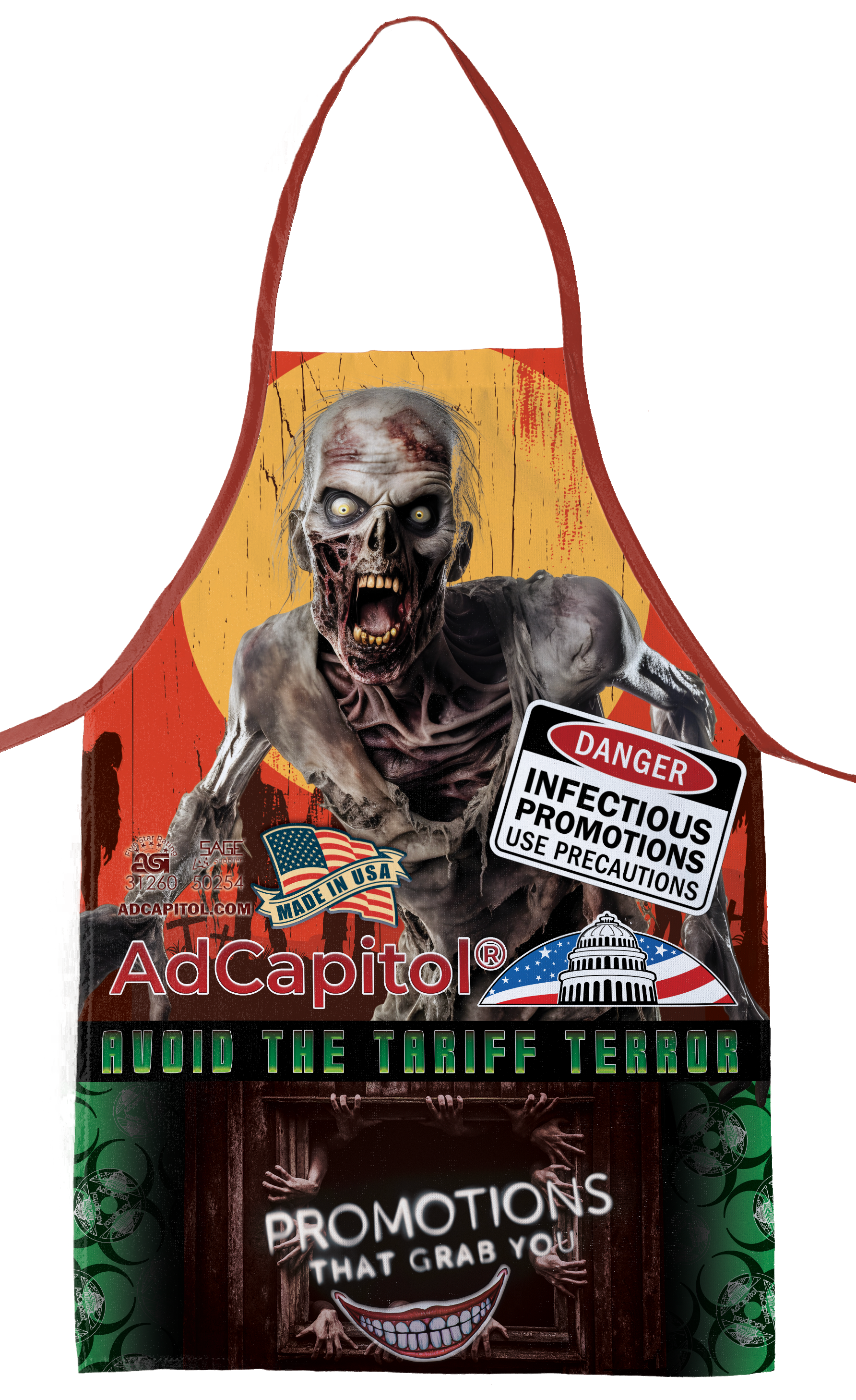Sublimated Mid-Size Bib Apron 4
