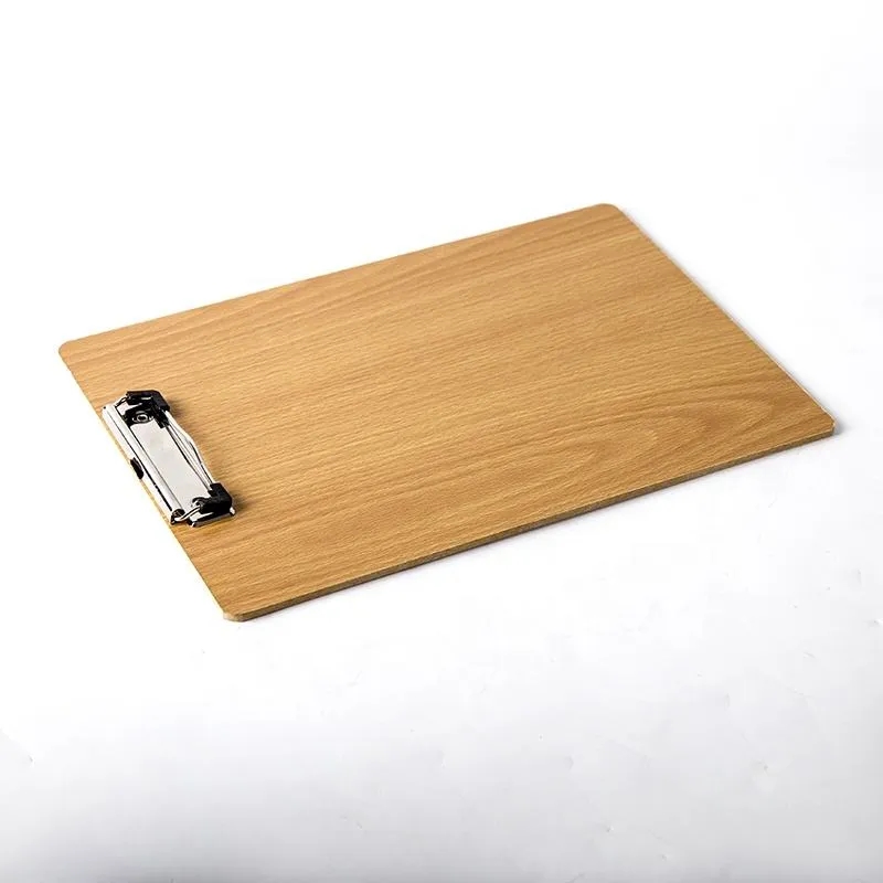 A4 Wooden Clipboard with Metal Clip 2