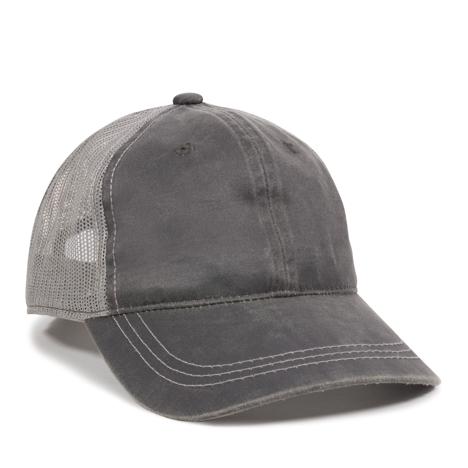 Weathered Cotton Mesh Back Cap 6