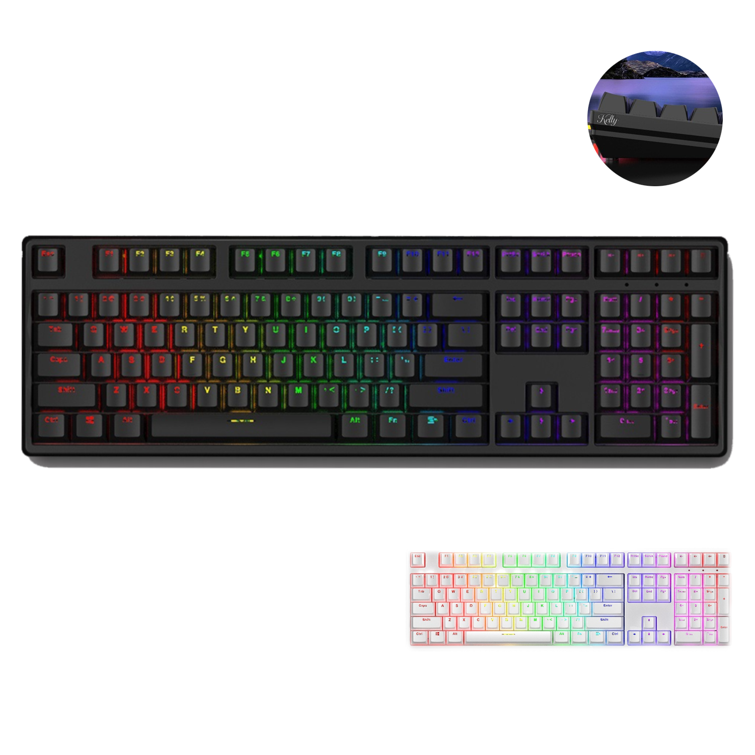 RGB Light Wireless Bluetooth Gaming Keyboard 2