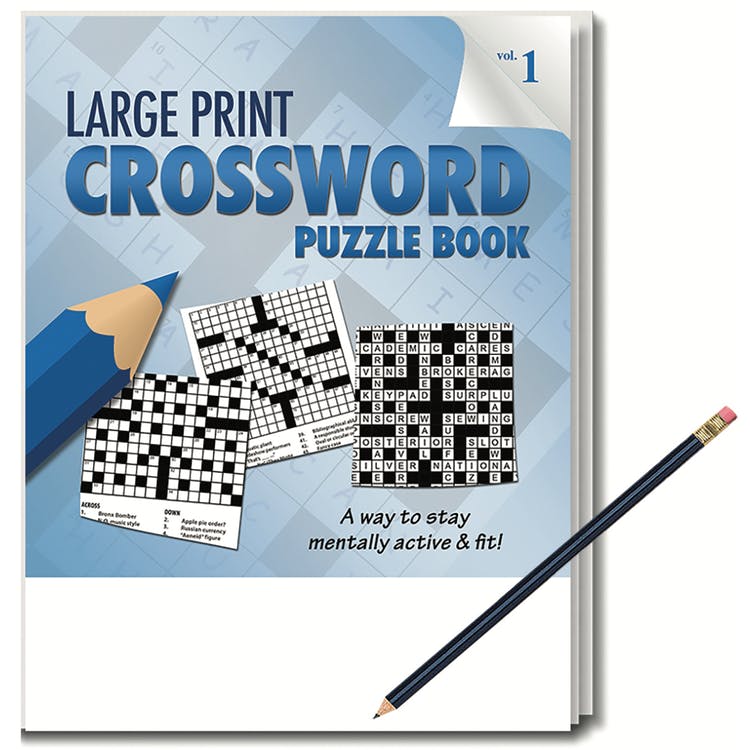 Crossword Puzzle Books -32 Pages Large Font 2