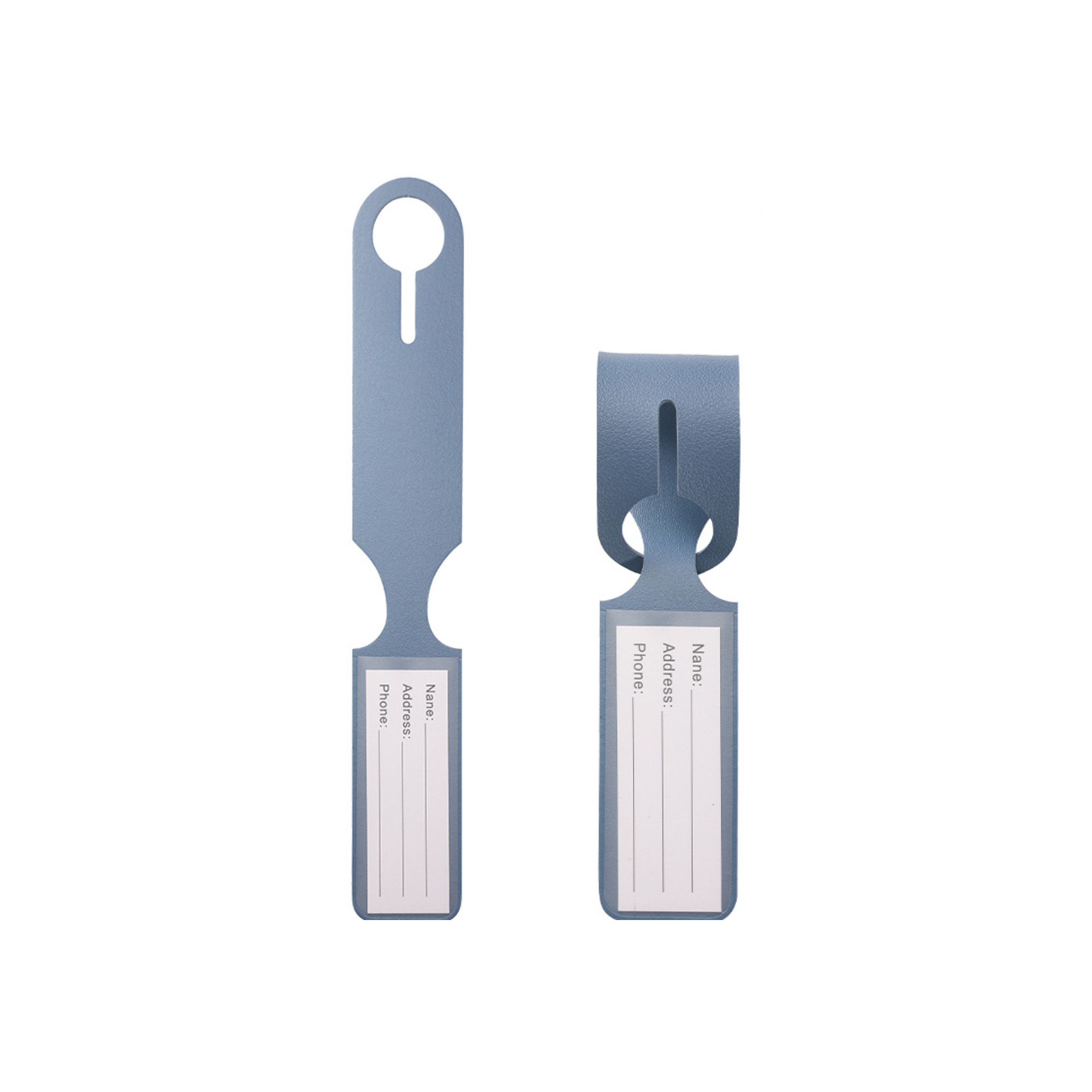 Pu Leather Privacy Luggage Tag With Buckle Strap 6