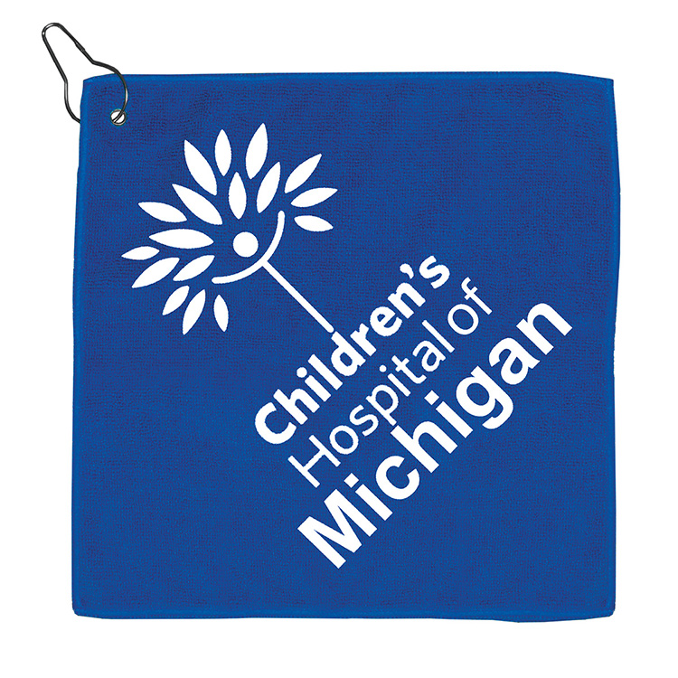 "THE WEDGE" Recycled RPET 300 GSM Heavy Duty Golf Towel - 12" W x 12" H 37