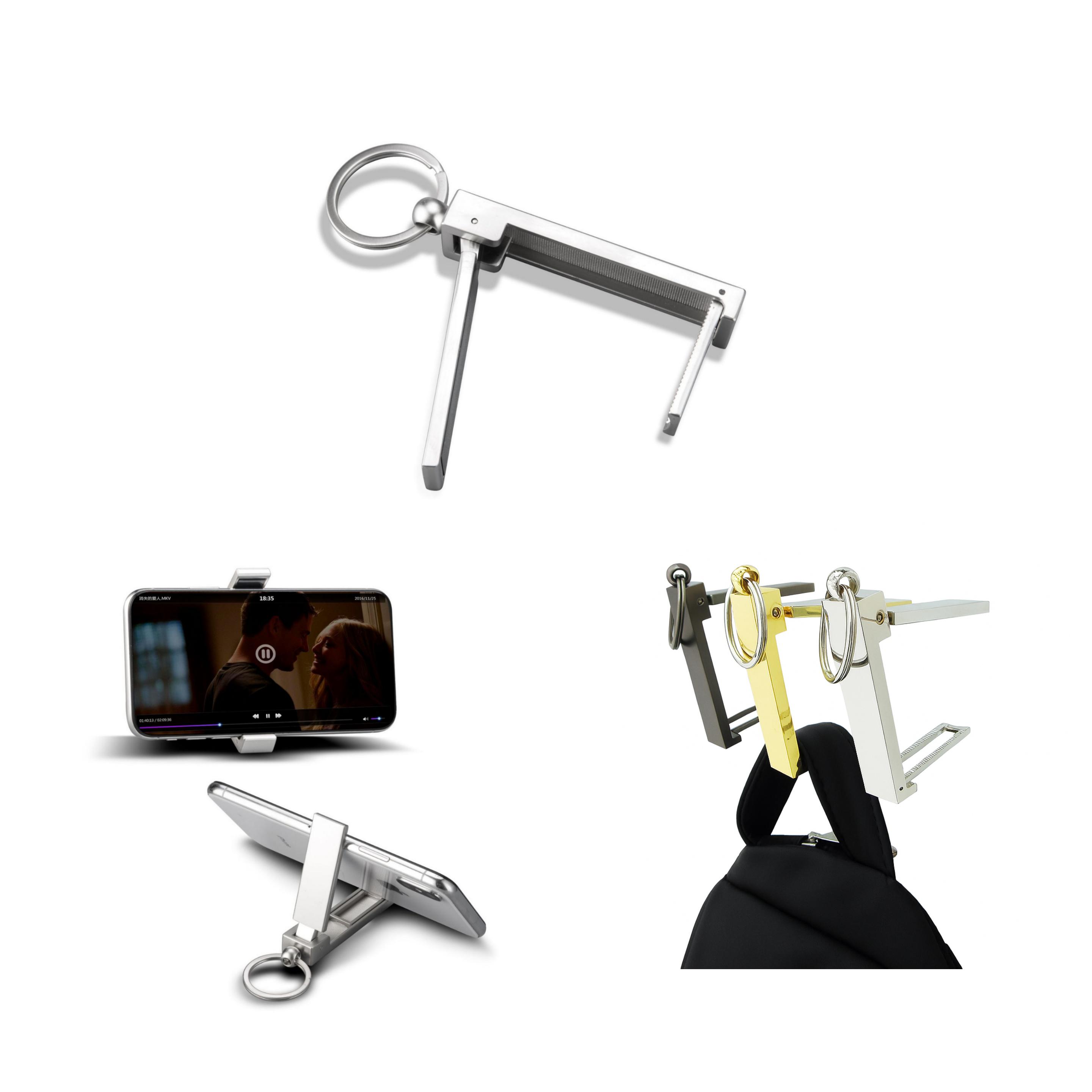 Multifunctional Keychain – Bag Hanger, Phone Stand 6