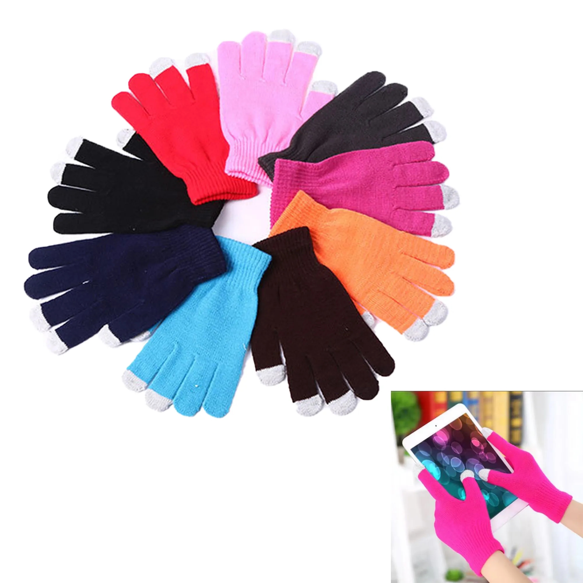 Knitting Touch Screen Gloves For Phone Pad 2