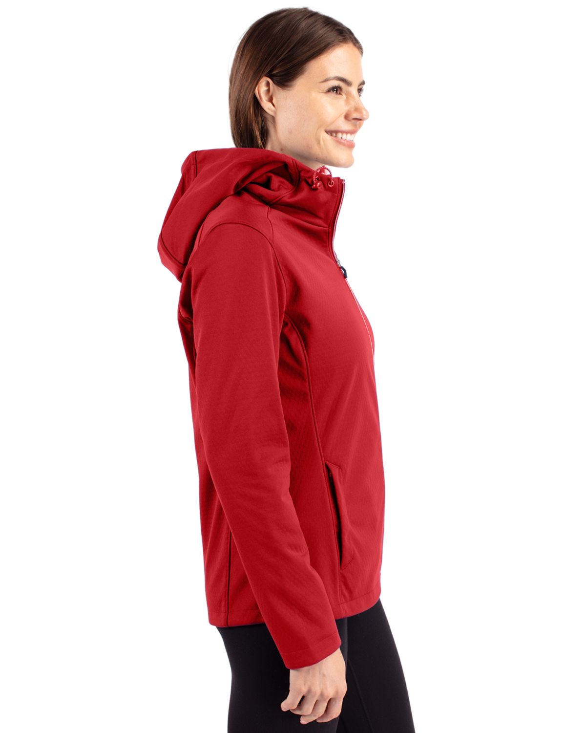 Cutter & Buck Evoke Recycled Honeycomb Fleece Womens Full Zip Jacket 6