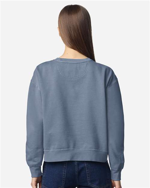Women's Garment-Dyed Mid-Length Crewneck Sweatshirt - 1566L 16