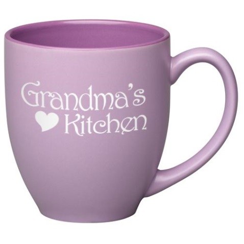 16 oz Purple In / Matte Purple Out Two Tone Pastel Bistro Mug