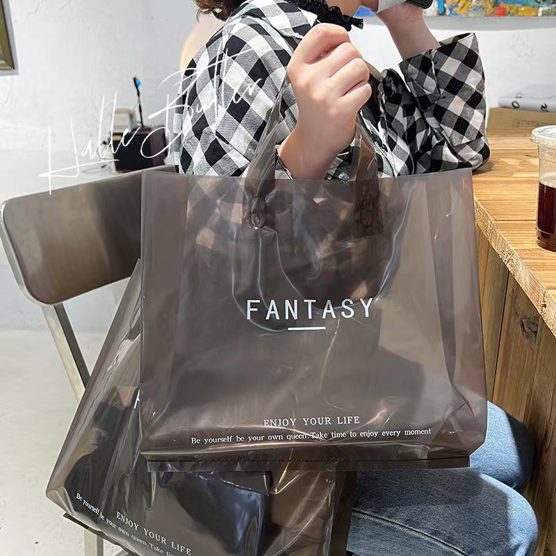 Thick Large Plastic Bags With Handle Fashion clothing store 2