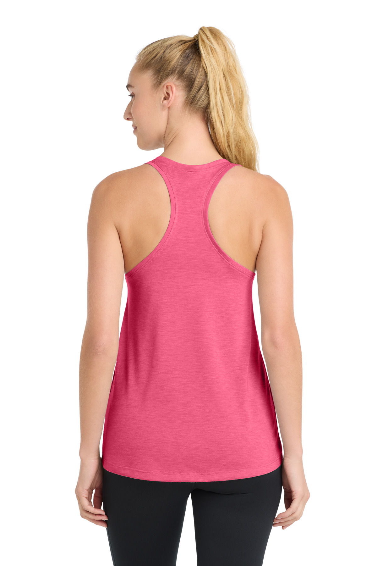 Sport-Tek Women's PosiCharge Tri-Blend Wicking Tank. LST402 2