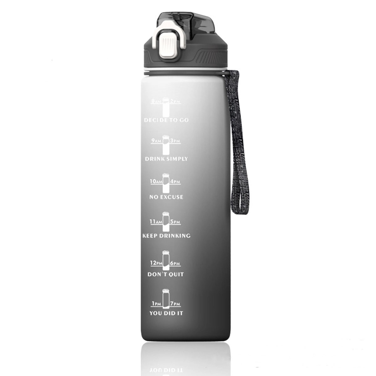 32Oz Fitness Water Bottle With Time Marker And Straw 6