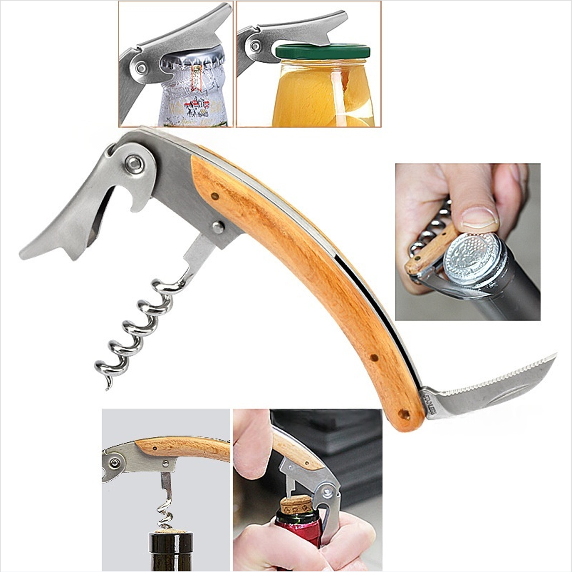 Wine Barrel 5-Piece Wine Tool Set 1